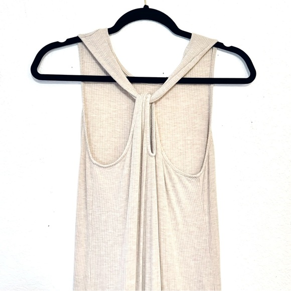 5 for $25 ⭐️ Ribbed Nude Tank Midi Dress - Picture 2 of 10